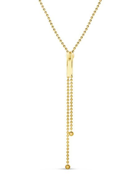 ROBERTO COIN 18KY TASSEL NECKLACE .23 CT DIA