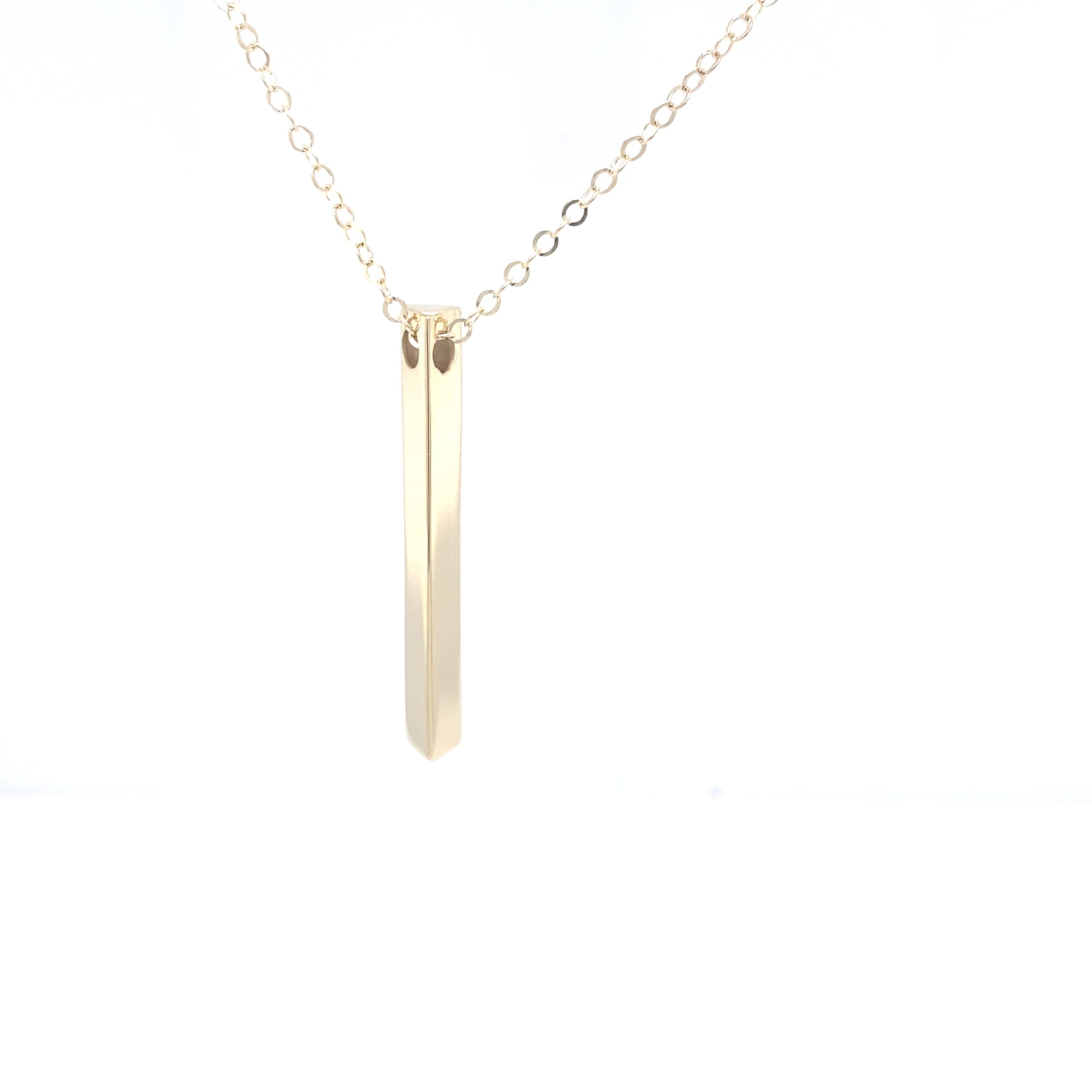 14K Ultra Fancy Long Barrel Necklace