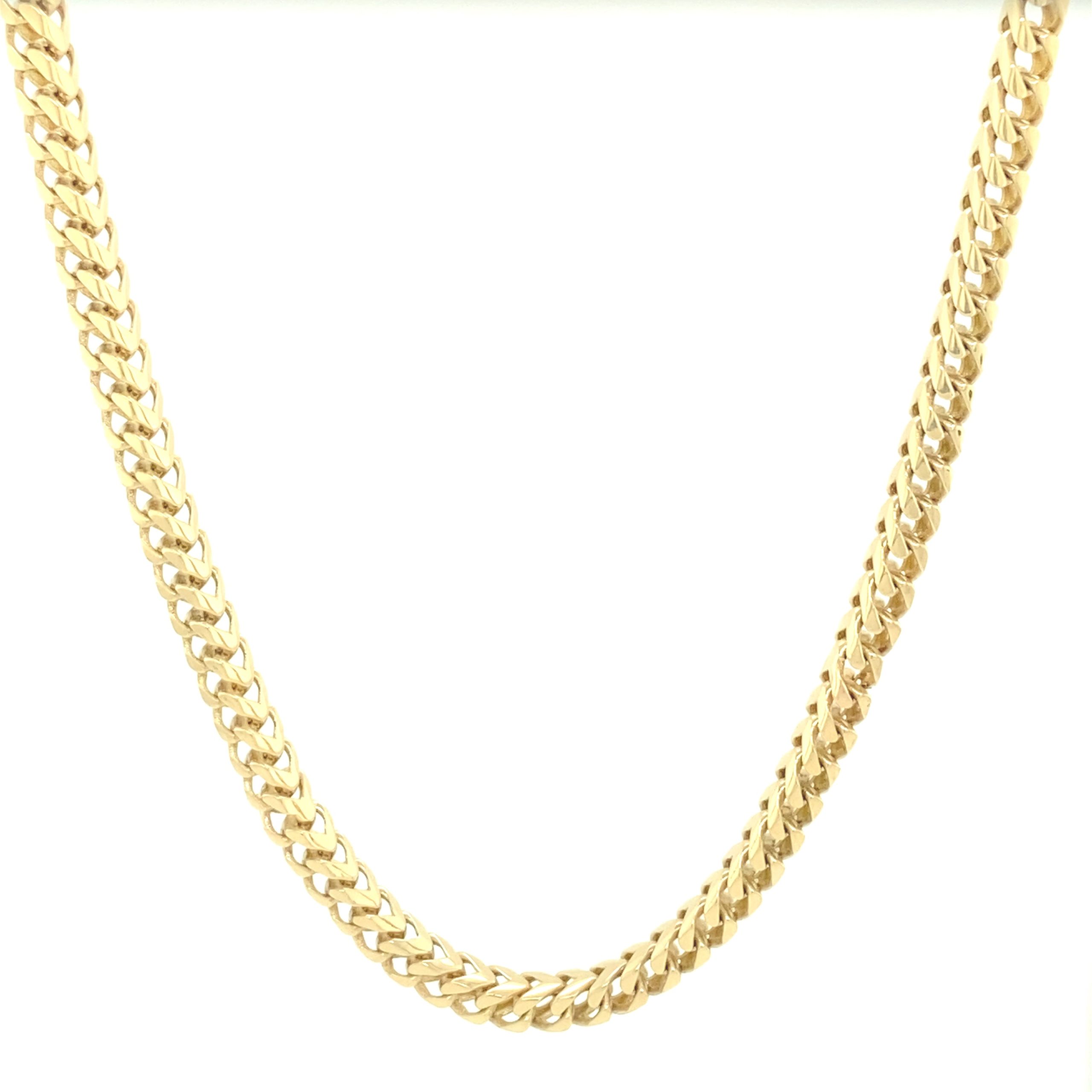 14K Gold Bold Cuban Chain