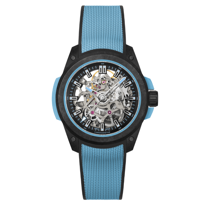 Norqain Independence Wild One Skeleton 39mm Sky Blue- N3001.07Q02.B02.R01