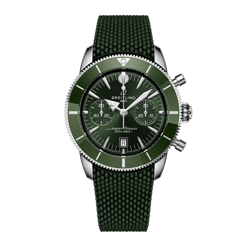 Breitling Superocean Heritage B31 Chronograph 42 Green Rubber - AB0156361L1S1