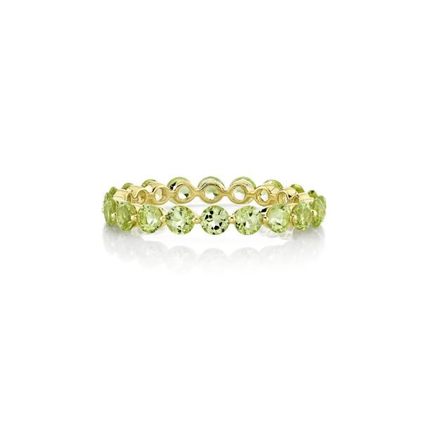 Sloane Street 18K Yellow Gold Peridot Eternity Band- SS-R013-PER-Y-7