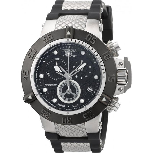 Invicta Men's 90114 Subaqua Noma III Black and Silver Polyurethane and Stainless Steel Watch