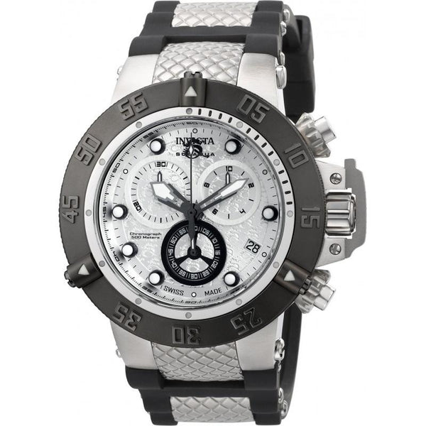 Invicta Men's 90115 Subaqua Noma III Black and Silver Polyurethane and Stainless Steel Watch