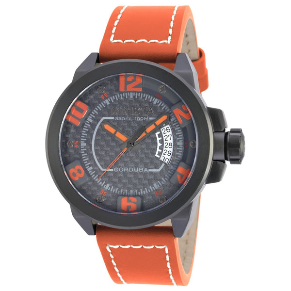 Invicta Men's 90208 Corduba Orange Leather Watch