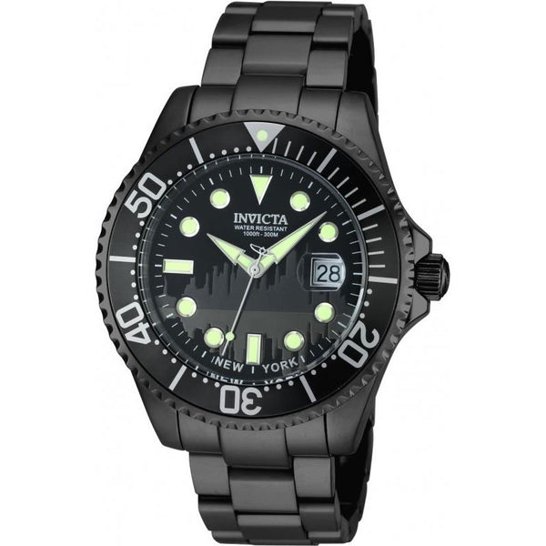 Invicta Men's 90287 Pro Diver Black Stainless Steel Watch