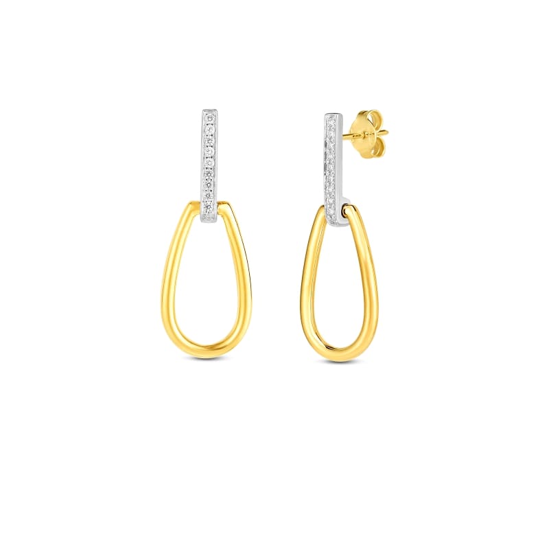 ROBERTO COIN 18KT-GOLD-CLASSIC-PARISIENNE-EARRINGS FROM THE CLASSICA PARISIENNE