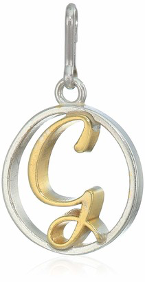 Two-Tone Letter G Charm (Silver/Gold)