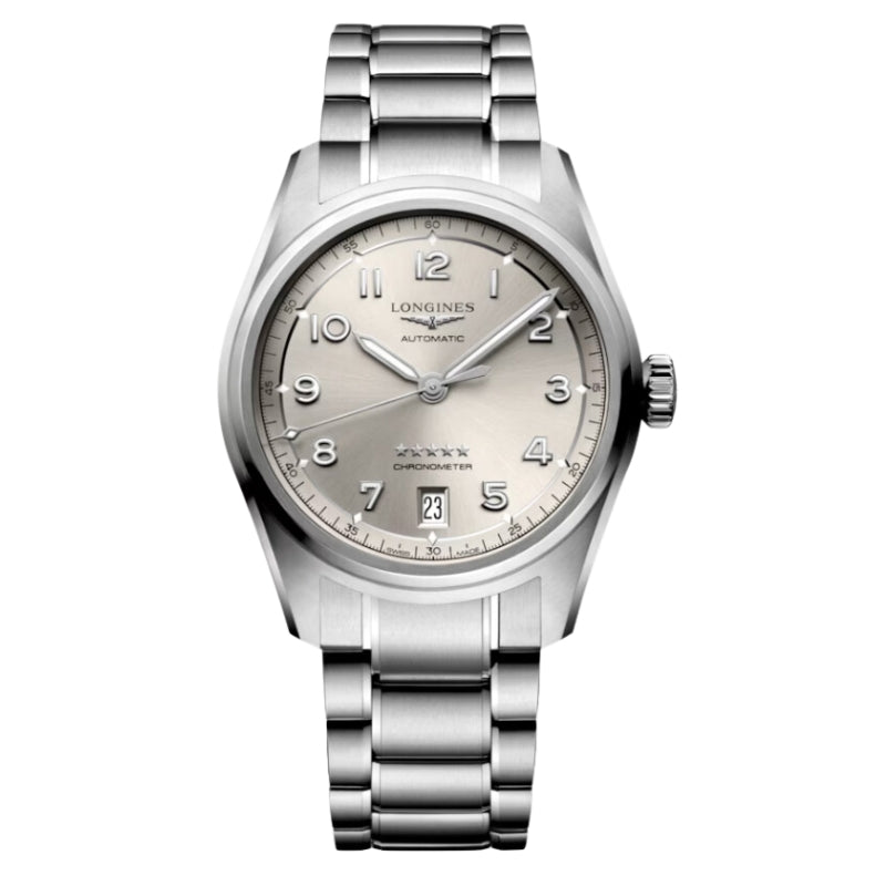 Longines Spirit Stainless Steel Silver Dial 37mm - L3.410.4.63.6