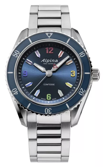 Alpina® Analogue 'Alpiner Comtesse Sport' Women's Watch AL-235NRB3C6B