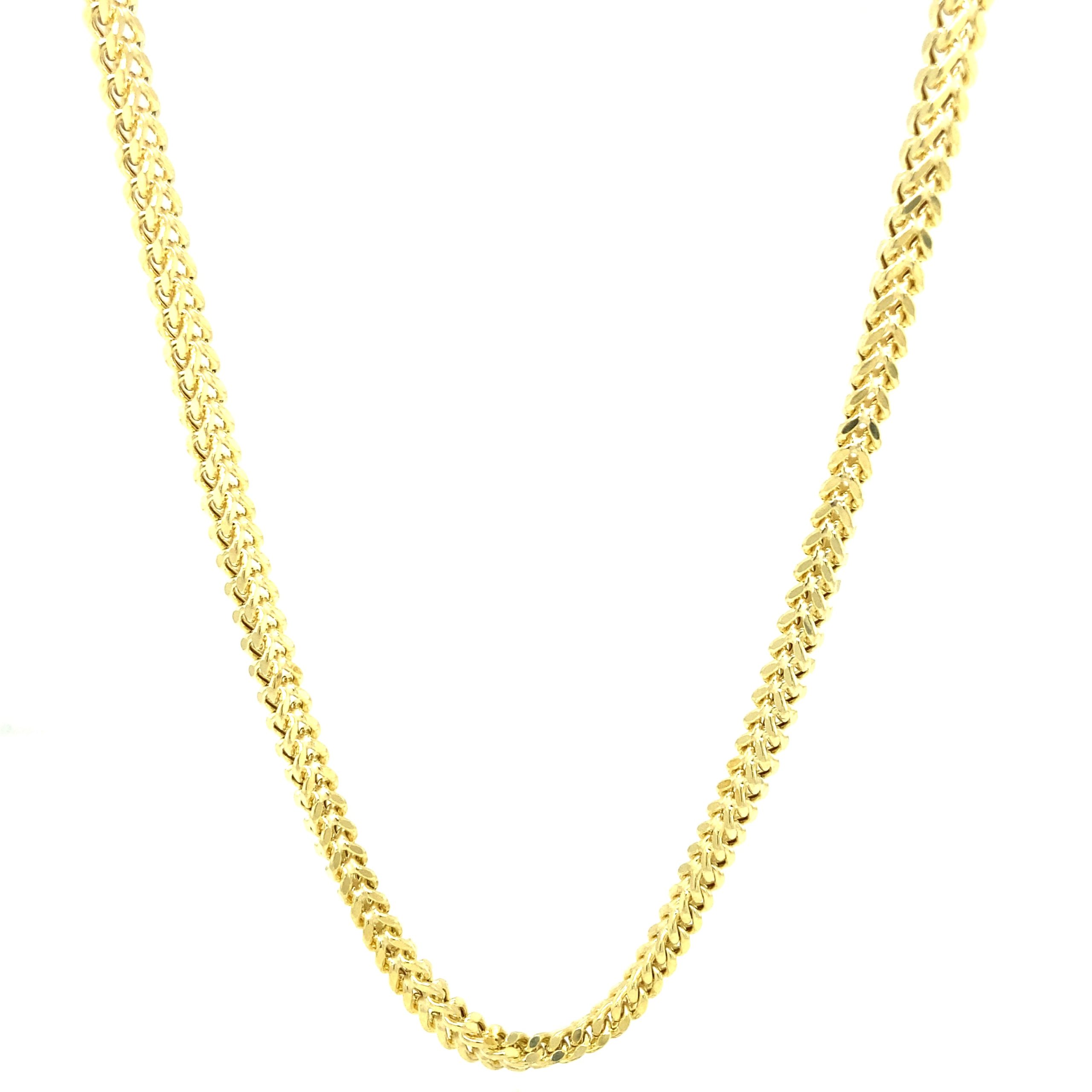 14K Franco Gold Necklace - 24''