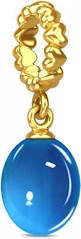 September Calmness Charm (Gold/Blue)