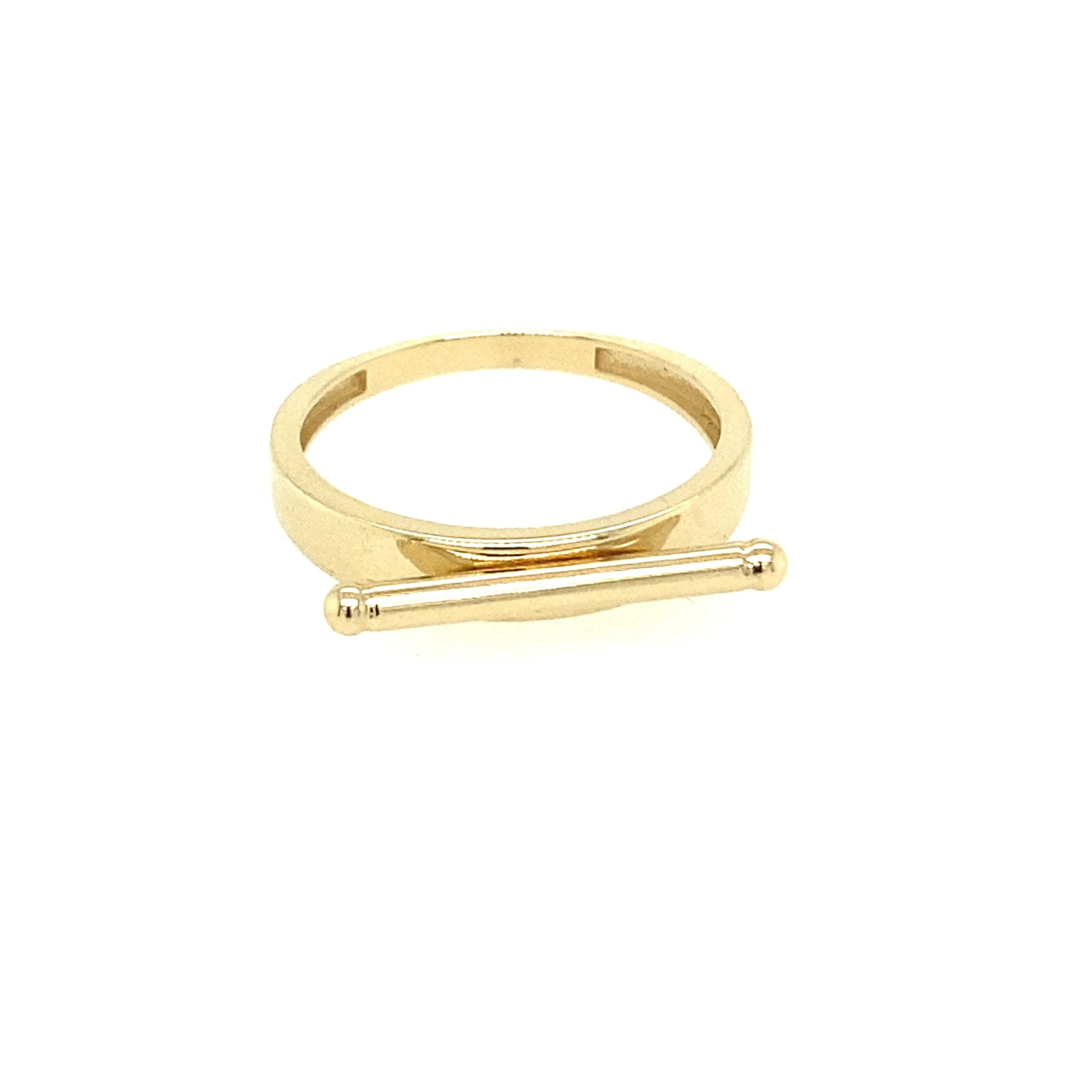 14K Gold Line Ring