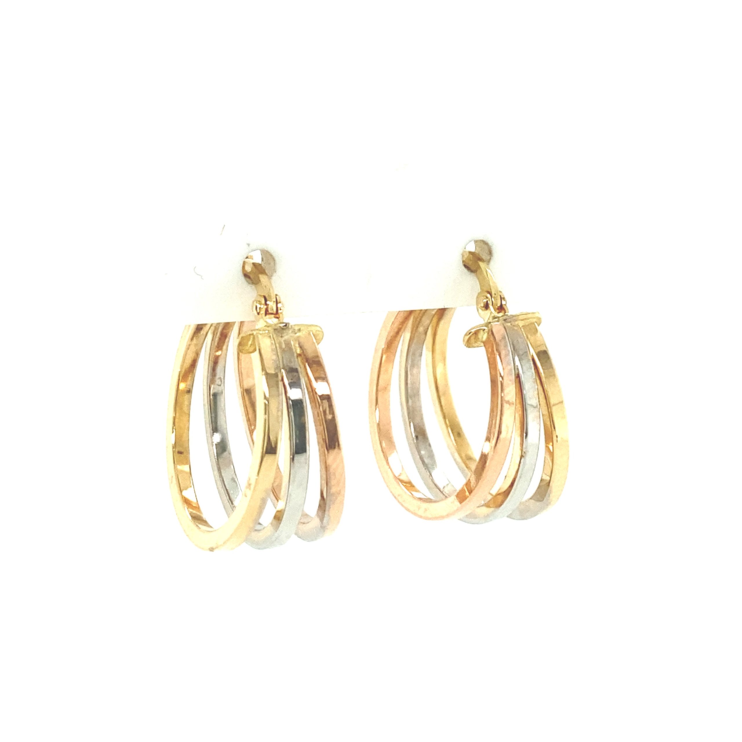 Round Fine Lines Hoops
