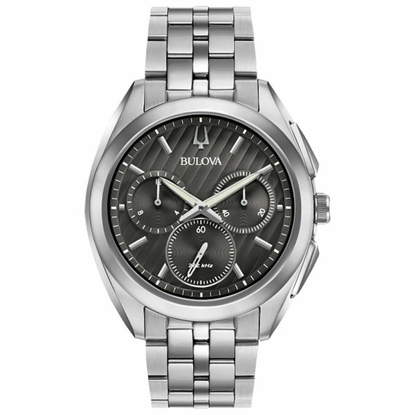 Bulova Men's 96A186 Curv Chronograph Stainless Steel Watch