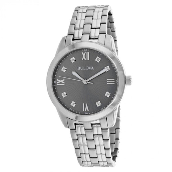 Bulova Men's 96D132 Classic Diamond Stainless Steel Watch