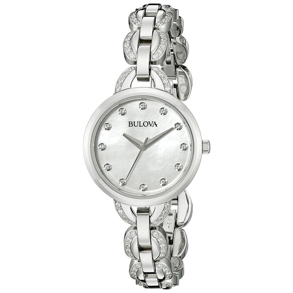 Bulova Women's 96L203 Crystal Stainless Steel Watch