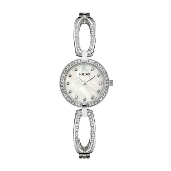 Bulova Women's 96L223 Bulova Stainless Steel with Sets of Crystal Watch