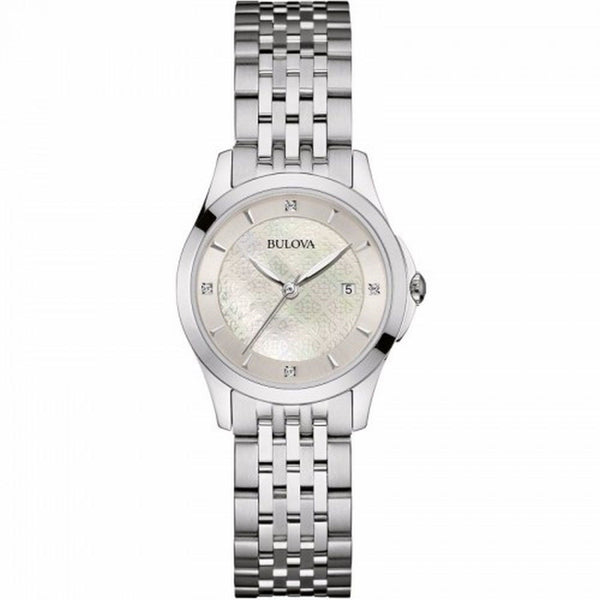 Bulova Women's 96P160 Diamond Crystal Stainless Steel Watch