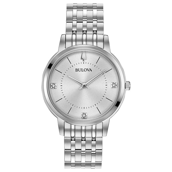 Bulova Women's 96P183 Diamond Stainless Steel Watch