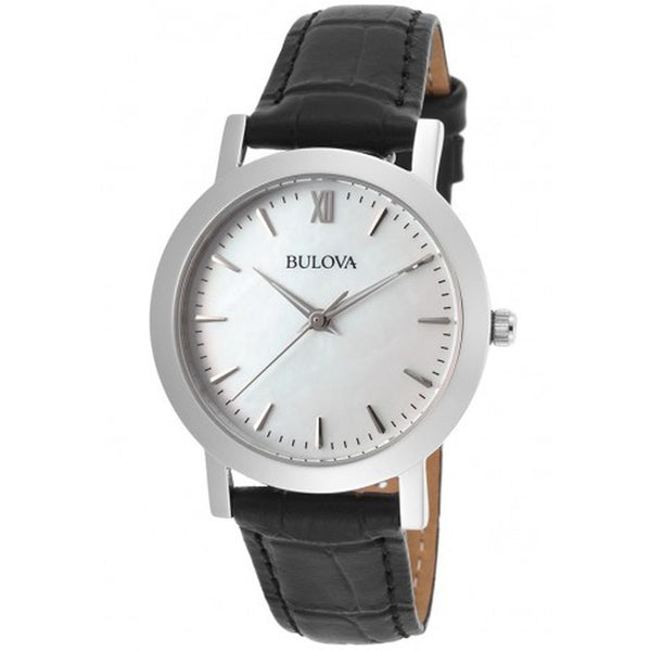 Bulova Women's 96X132 Classic Black Leather Watch