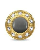 Grey Moon Galaxy Charm (Gold/Grey)