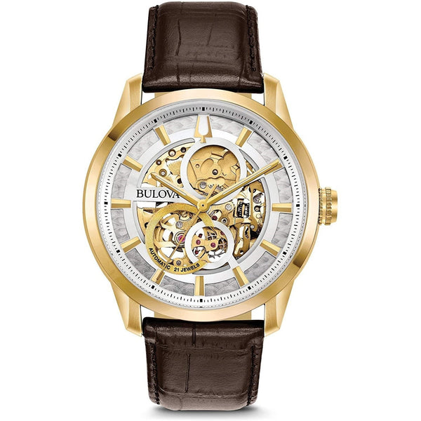 Bulova Men's 97A138 Classic Sutton Brown Leather Watch