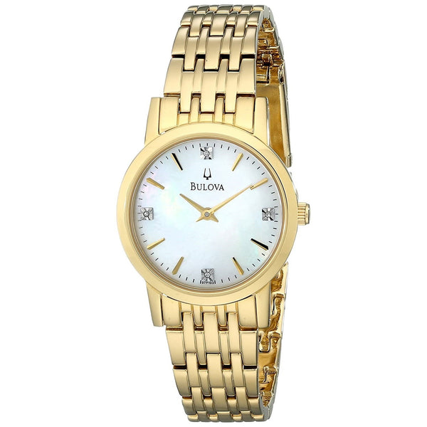 Bulova Women's 97P103 Diamond Gold-Tone Stainless Steel Watch