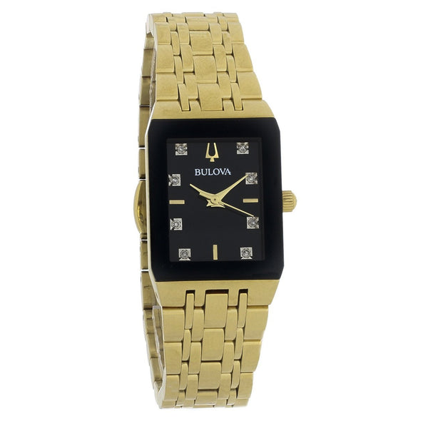 Bulova Women's 97P135 Diamond Gold-Tone Stainless Steel Watch