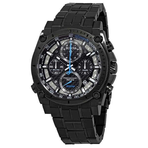 Bulova Men's 98B229 Precisionist Chronograph Gunmetal Stainless Steel Watch