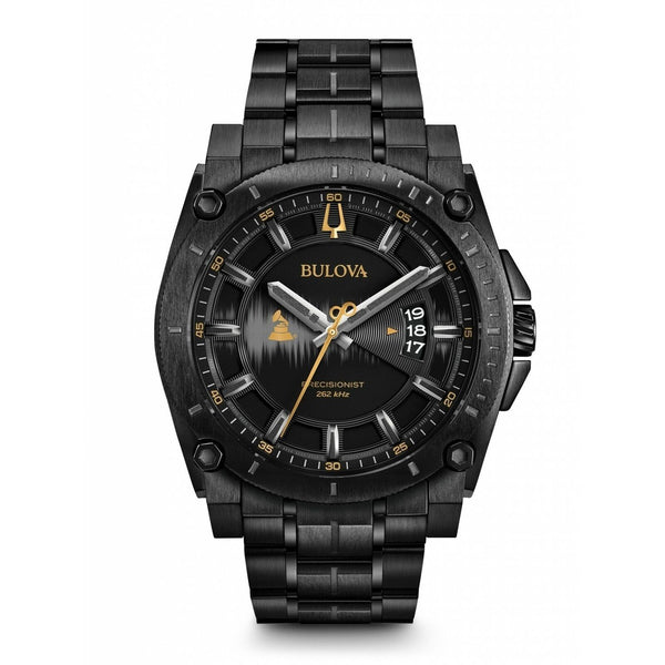 Bulova Men's 98B295 Grammy Awards Special Edition Precisionist Black Stainless Steel Watch