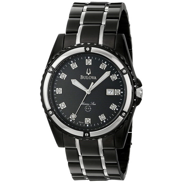 Bulova Men's 98D107 Marine Star Crystal Two-Tone Stainless Steel Watch