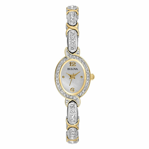 Bulova Women's 98L005 Crystal Two-Tone Stainless Steel with Sets of Crystal Watch