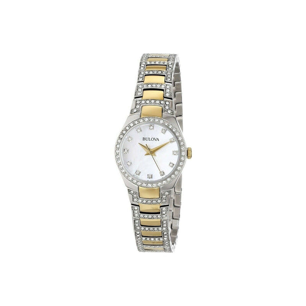 Bulova Women's 98L198 Crystal Two-Tone Stainless Steel with Sets of Crystal Watch