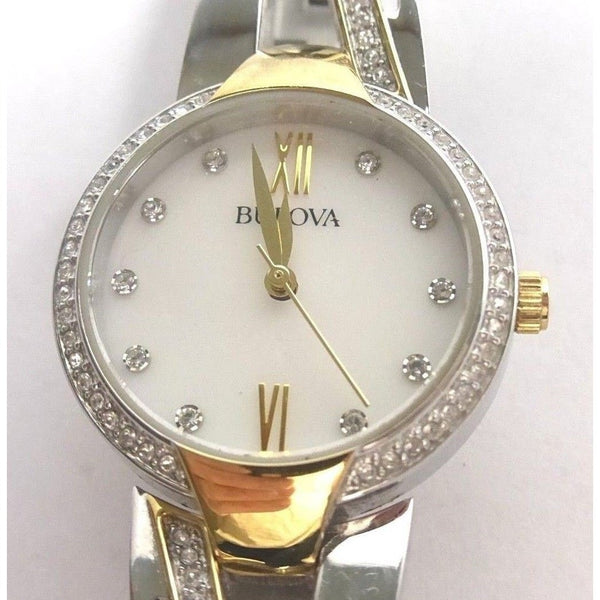 Bulova Women's 98L227 Bulova Crystal Two-Tone Stainless Steel Watch