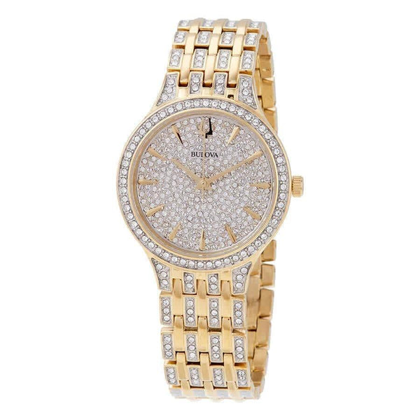 Bulova Women's 98L263 Phantom Gold-Tone Stainless Steel with Sets of Crystal Watch