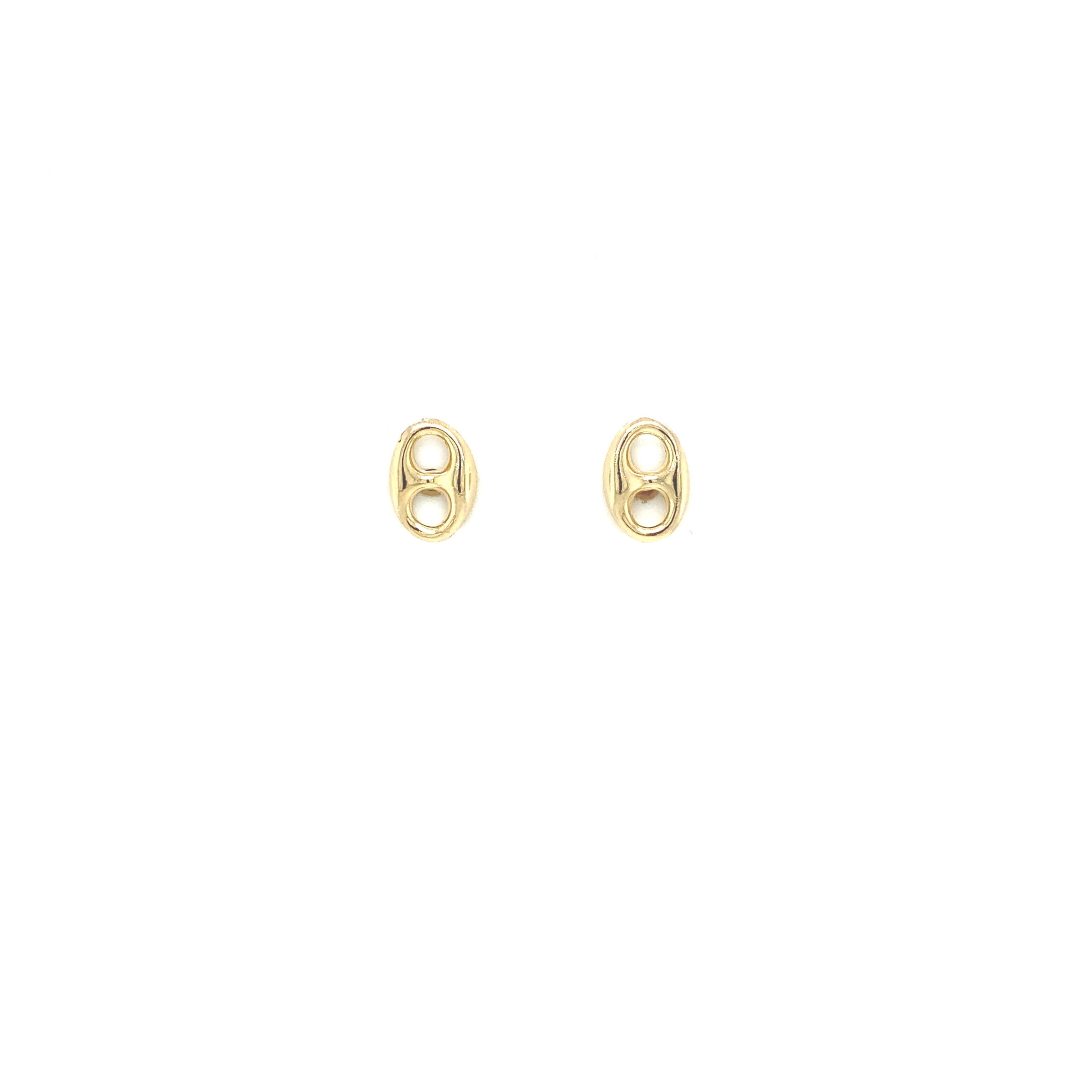 Oval Link Earring Stud