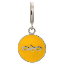 Sun Endless Coin Charm (Silver/Yellow)