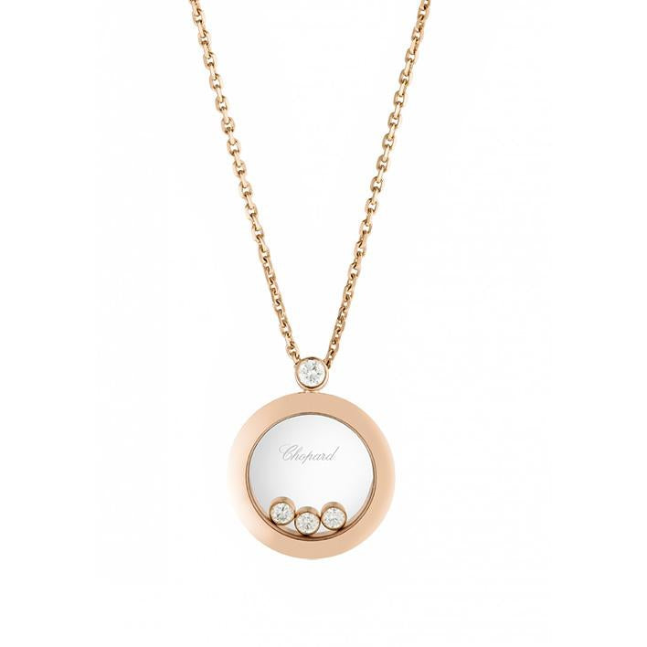 Chopard Rose Gold Happy Diamonds Pendant - 793929-5201