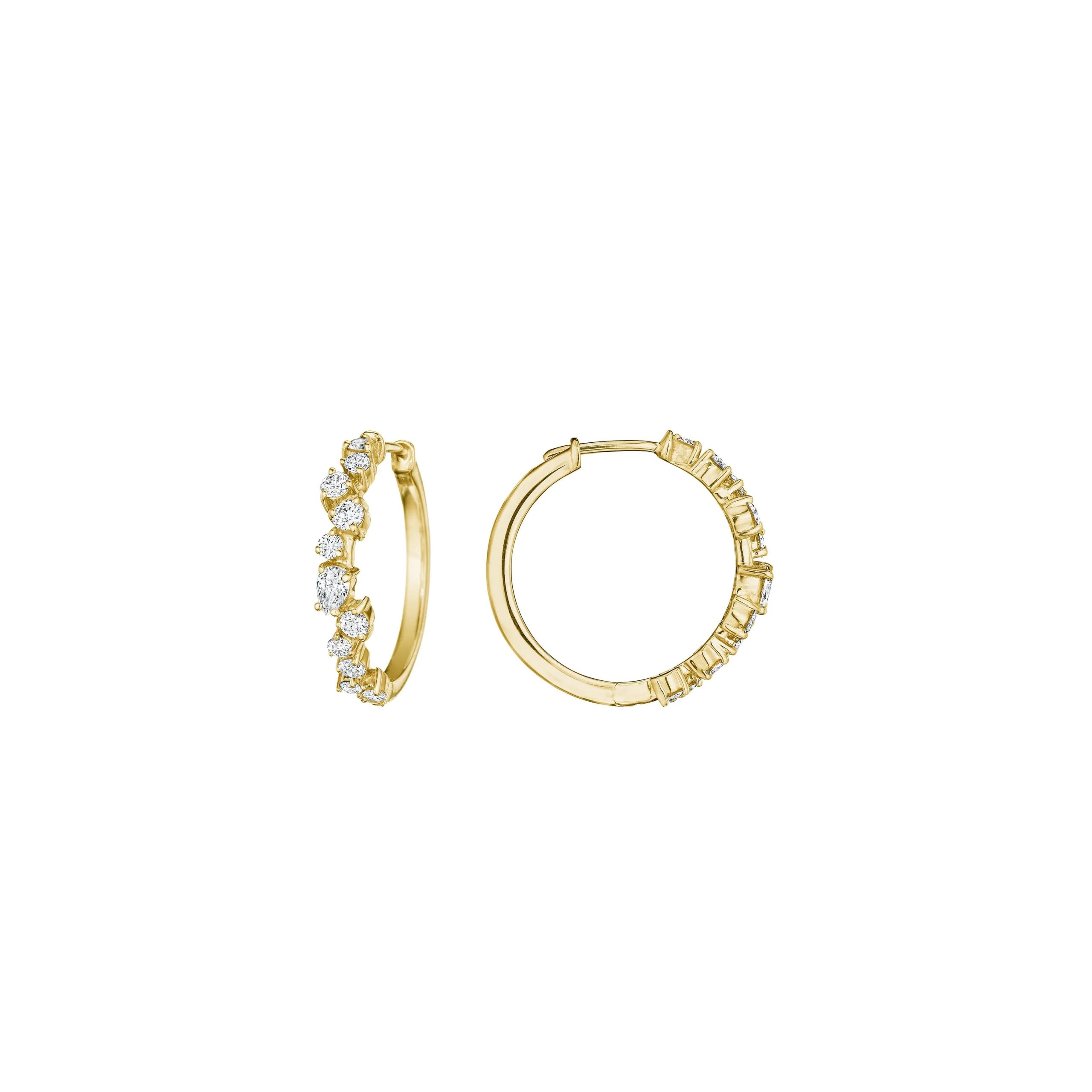 Petite Stardust Hoop Earrings