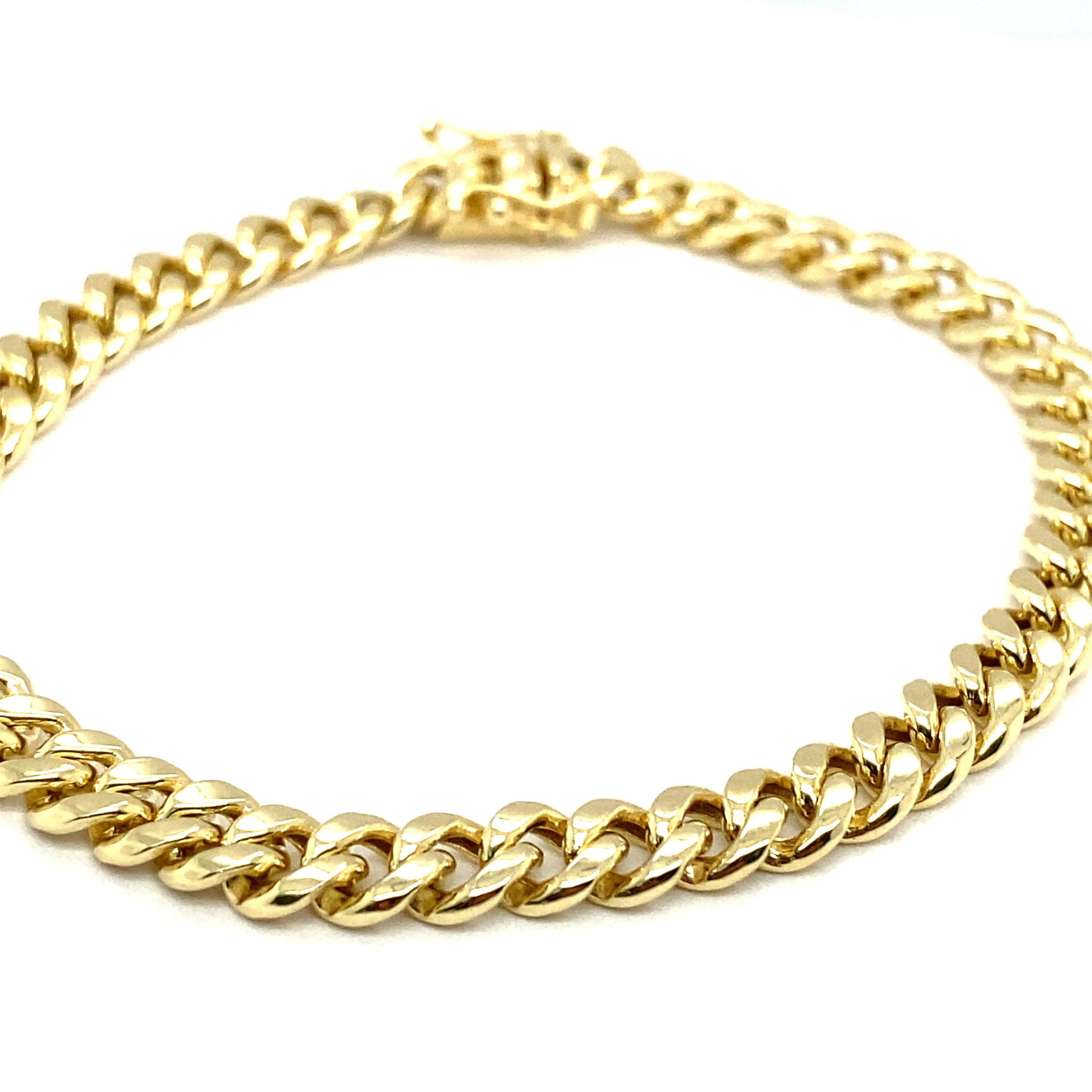 14K Gold Cuban Bracelet 6mm
