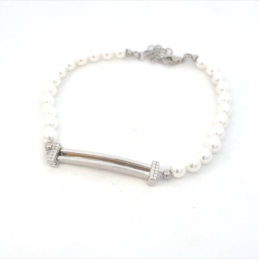 Many Element Pearl Bracelet