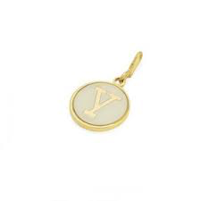 Letter Y Etching Charm (14kt Gold)