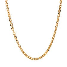 7mm Gold Steel Cuban Link Necklace