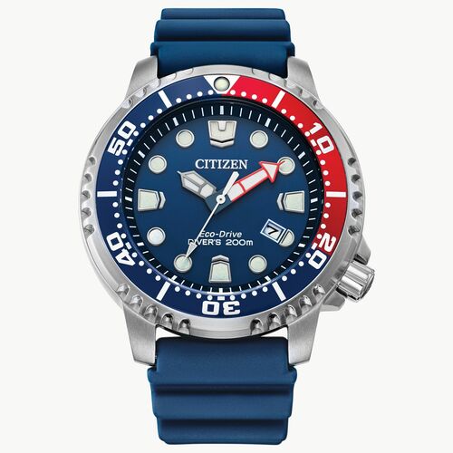 Promaster Diver (Silver/Blue/Red)