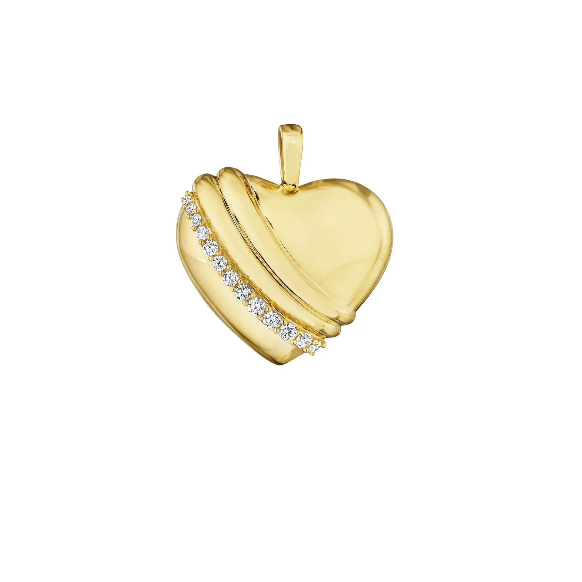 Bold Gold Heart Medallion