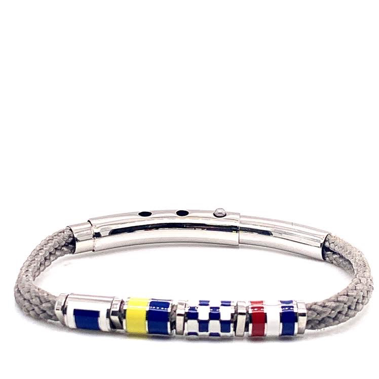 Double Cord Flags Silver