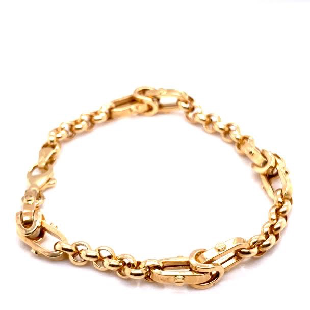 14K Fashion Link Gold Bracelet