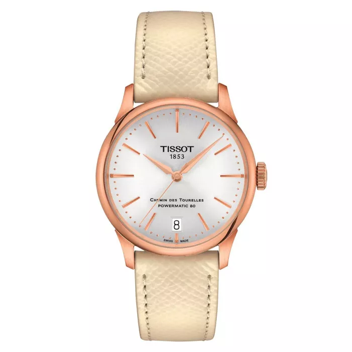 Tissot® Analogue 'T-classic Chemin Des Tourelles Powermatic 80' Women's Watch T1392073603100