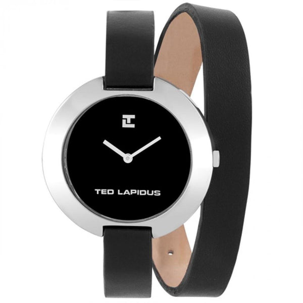 Ted Lapidus Women's A0300RNNN Classic Black Leather Watch
